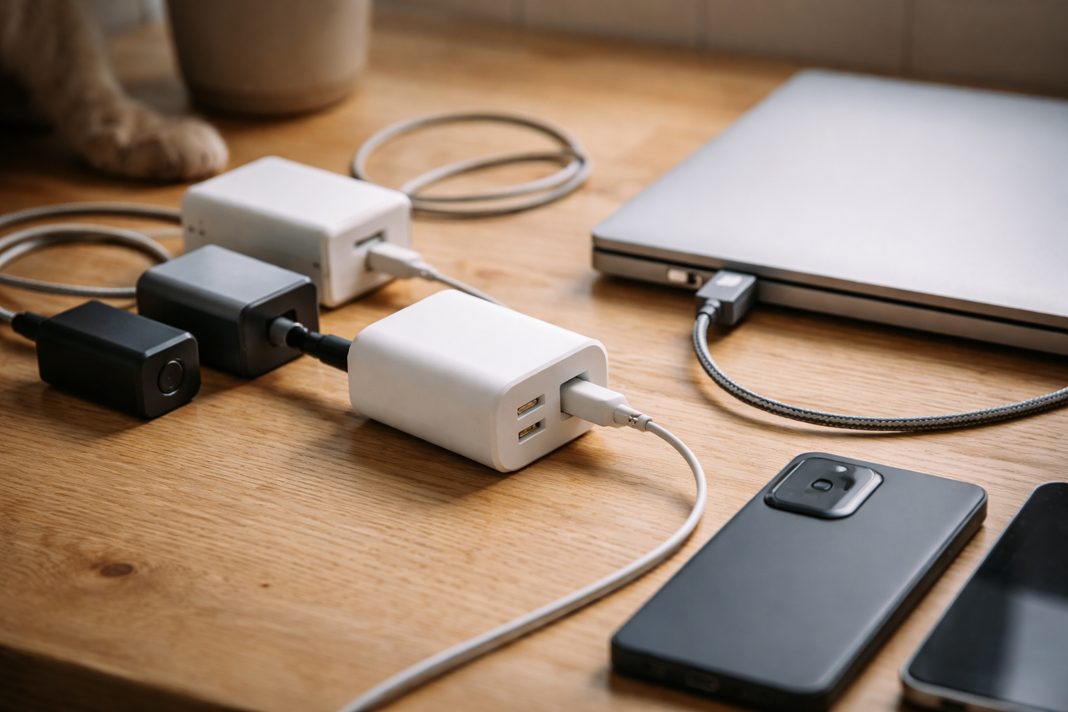 Den rigtige USB-C oplader på 5 minutter: watt, PD og kabel uden gætterier