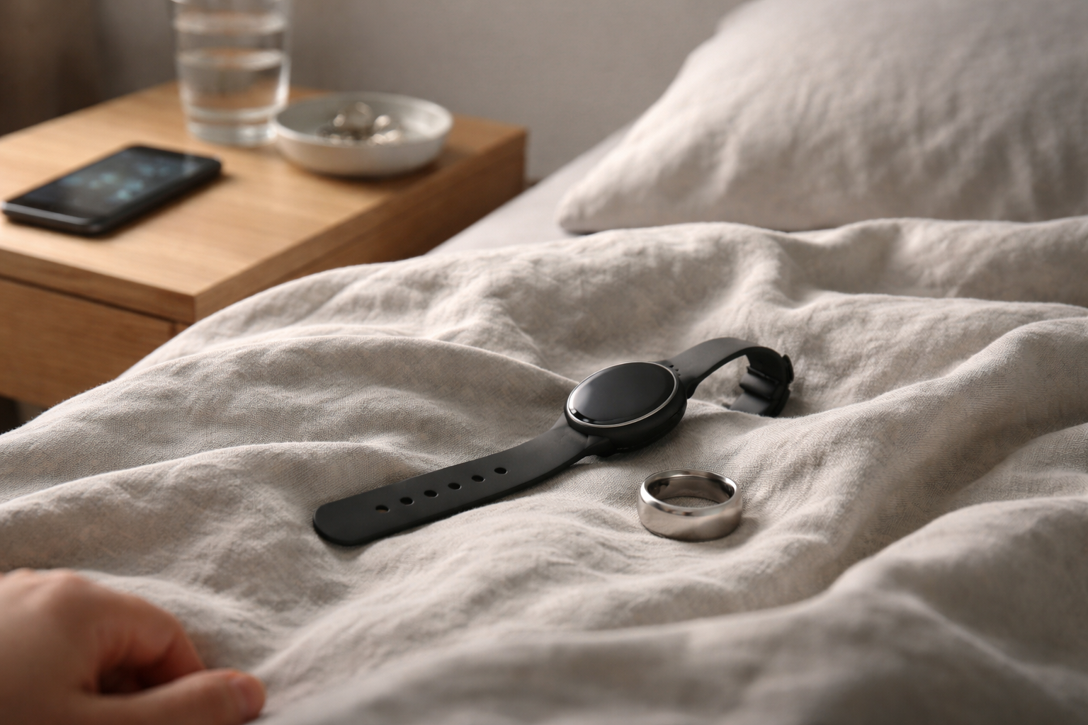 Hvordan du vælger mellem smart ring og smartwatch uden søvnstress