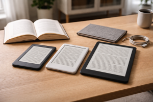 E-bogslæser: sådan vælger du mellem Kindle, Kobo og skærmstørrelse