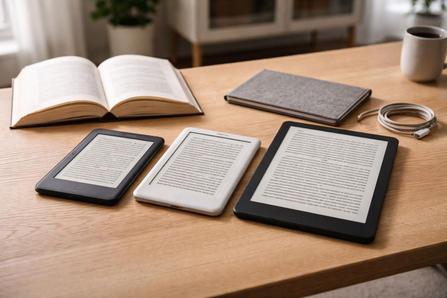 E-bogslæser: sådan vælger du mellem Kindle, Kobo og skærmstørrelse