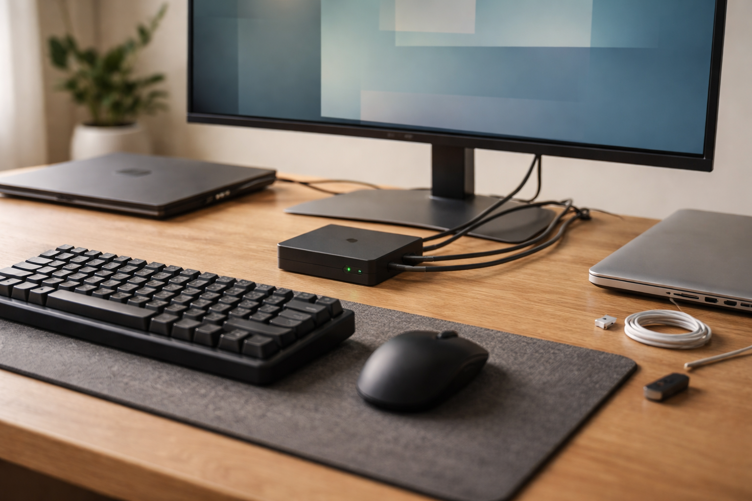 Er du også træt af at rode med to laptops og ét skrivebord?