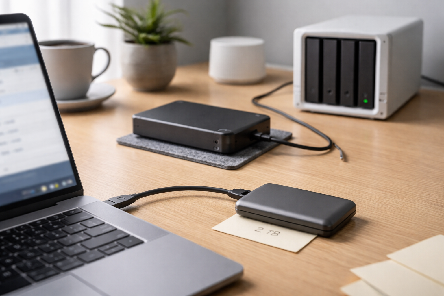 Ekstern harddisk bedst i test 2026: Vælg rigtigt mellem HDD, SSD og NAS