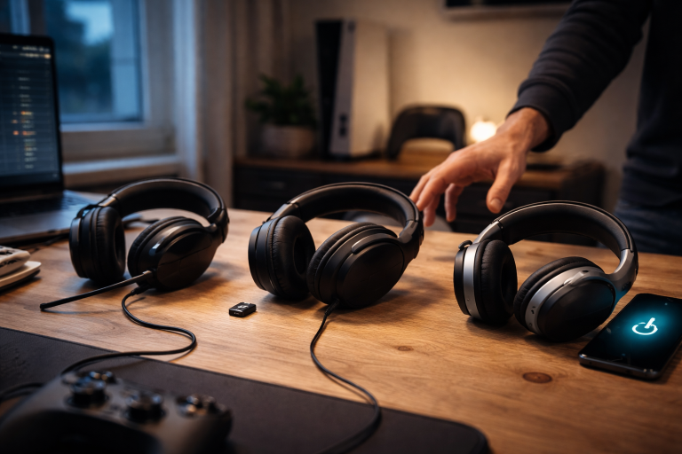 Gaming headset bedst i test 2026: sådan vælger du rigtigt til mikrofon, komfort, trådløst og platforme