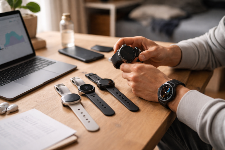 Smartwatch bedst i test 2026: sådan vælger du det rigtige ur til træning, hverdag og søvn